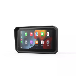Pantalla CarPlay BM6/BM7 para BMW con interfaz táctil y marco protector