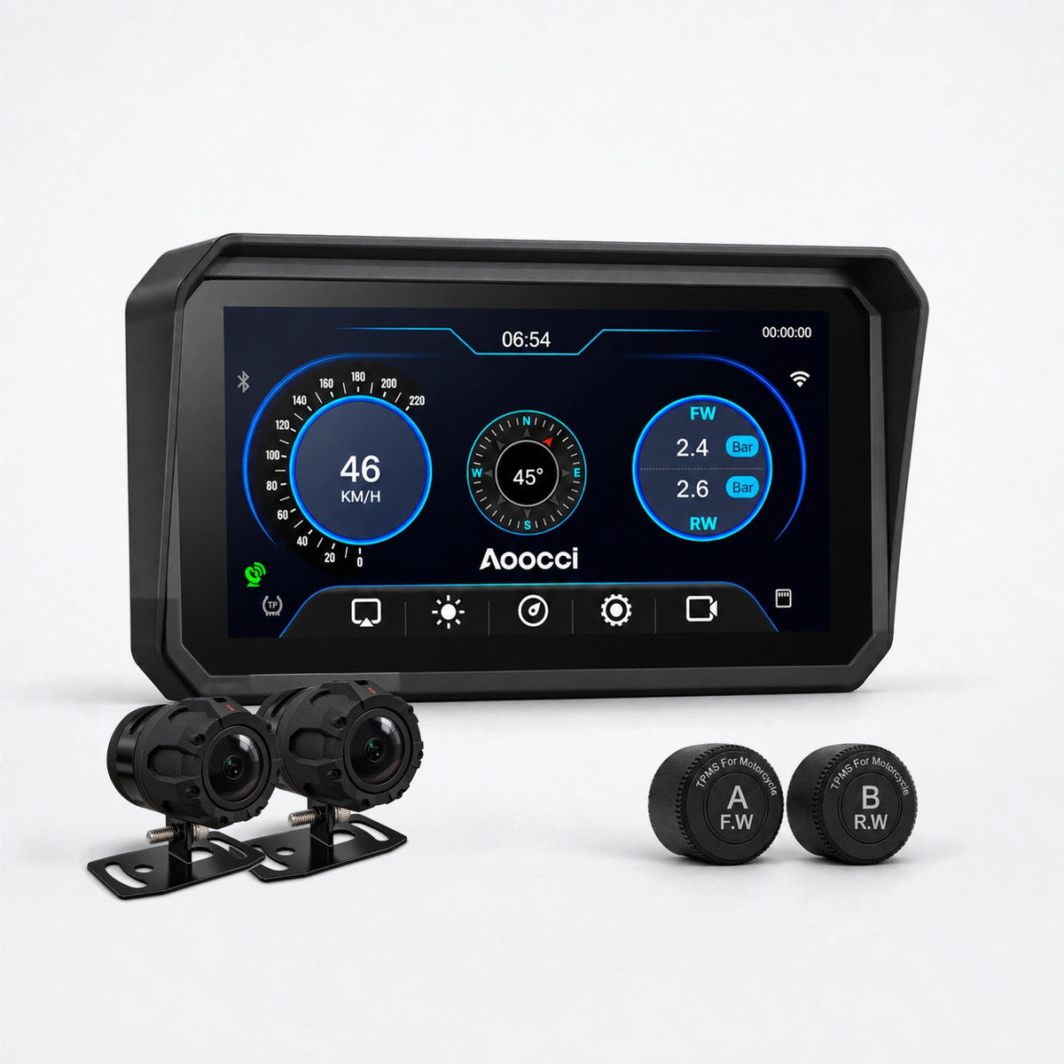 BM6/BM7 CarPlay moto BMW - Sistema de navegación OEM & control del volante