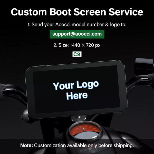 Pantalla de Arranque Personalizada Aoocci para Moto