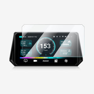 Protector de pantalla de vidrio templado para CarPlay en la pantalla del vehículo.