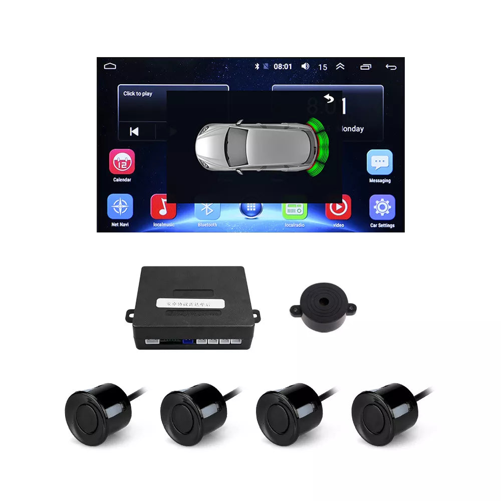 R401 Radar de Reversa Android con 4 Sensores de Respaldo