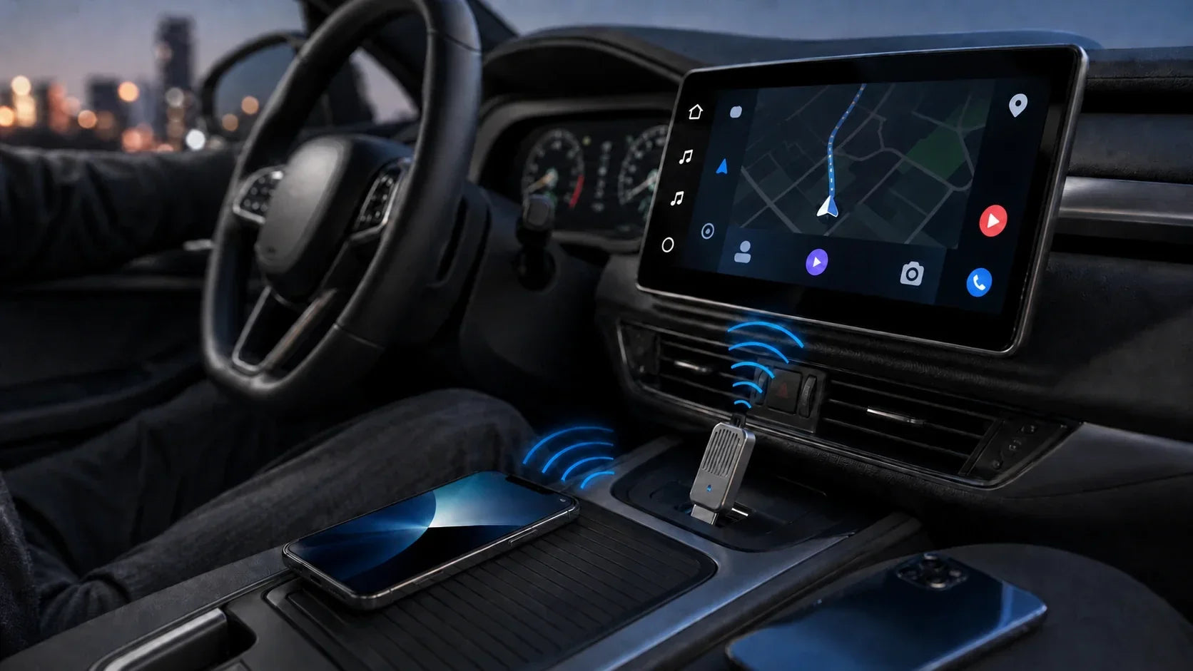 Adaptador inalámbrico para Android Auto