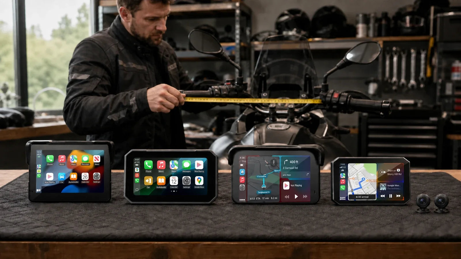 Pasarte a CarPlay en la moto: cómo elegir la pantalla adecuada