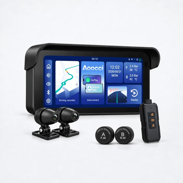 C6 Pro Motorbike Dashcam Todo en Uno Integrado con GPS & Anti-Robo