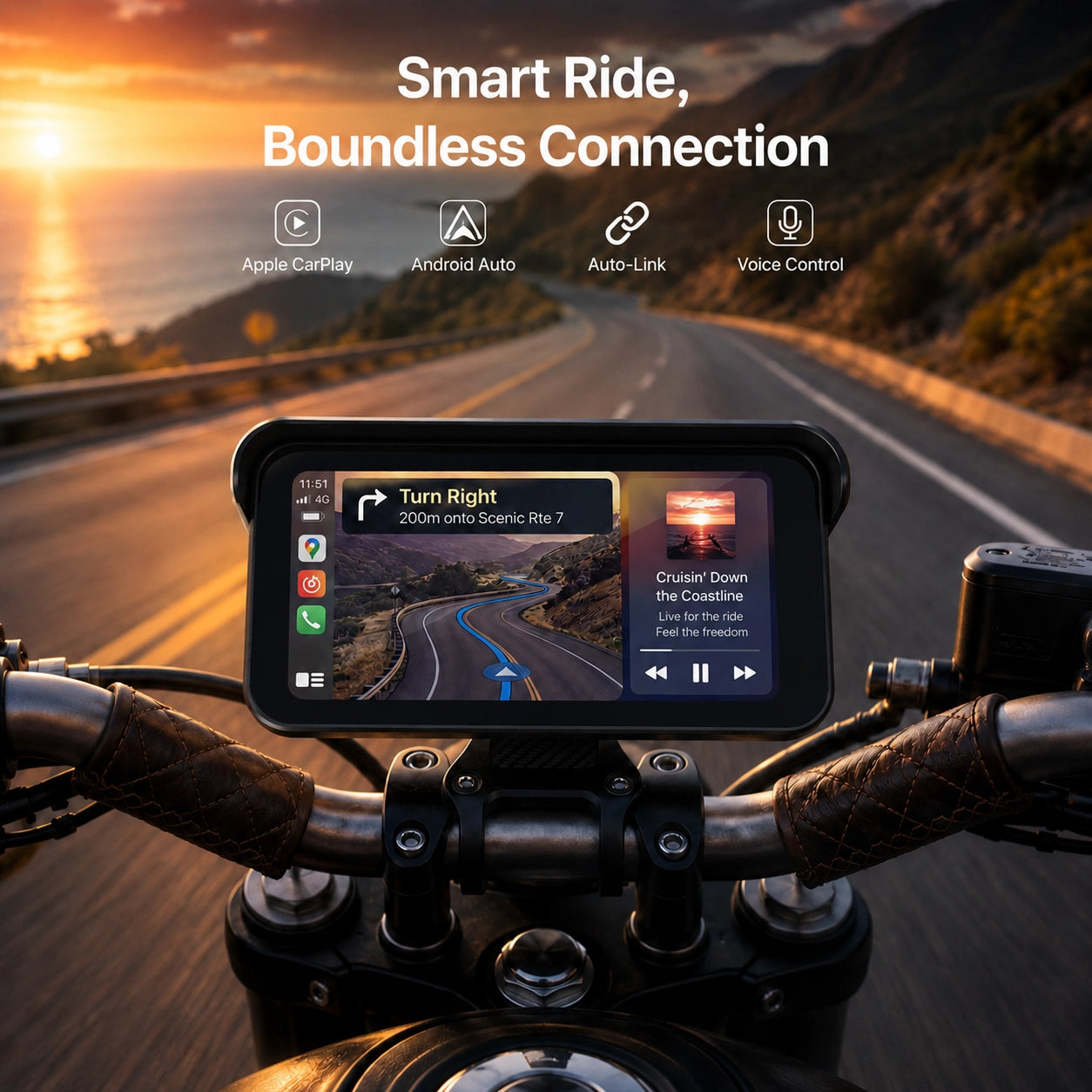 C6 Pro Motorbike Dashcam Todo en Uno Integrado con GPS & Anti-Robo