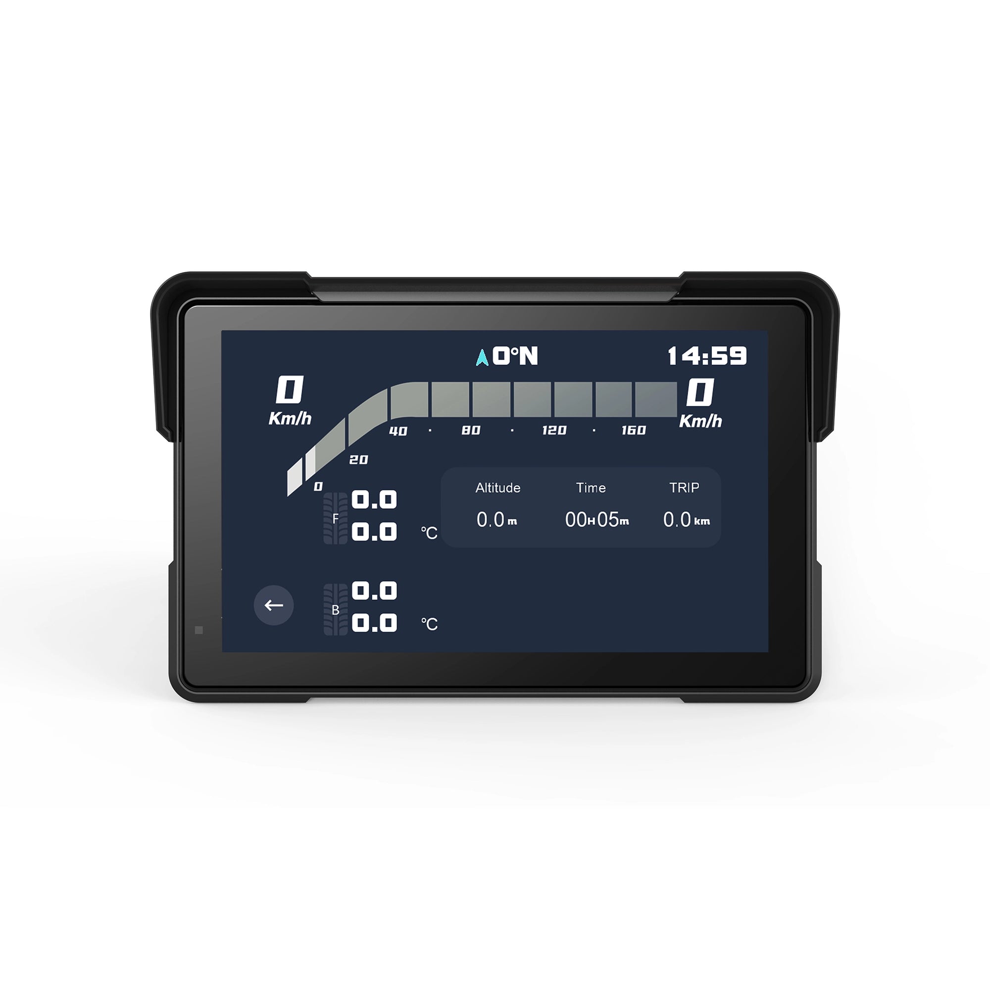 D7A 7" CarPlay inalámbrico y cámara dual 2K para moto